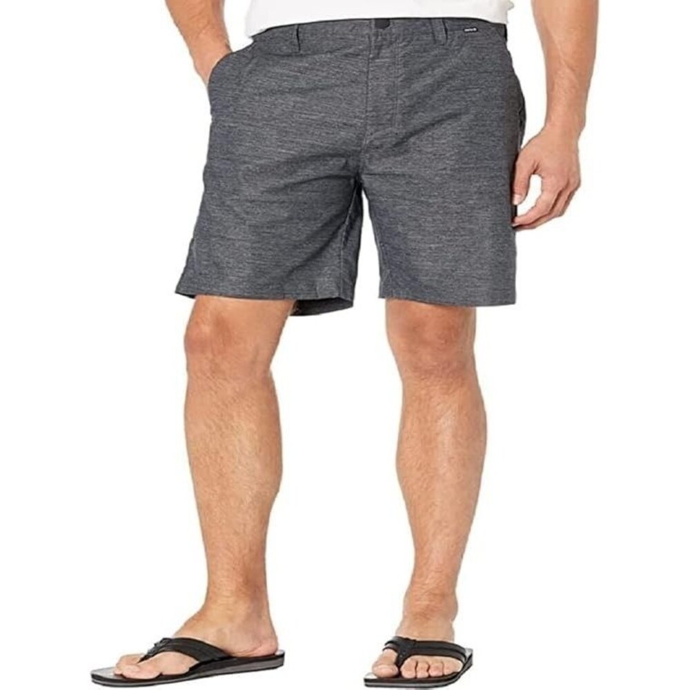 Hurley Dri Breathe 19'' Stretch H2o-Dri Stretch Golf Shorts 32" Black/Gray